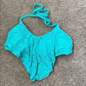 Teal bikini top